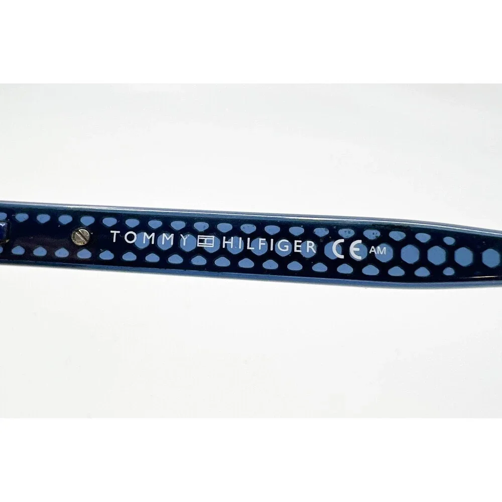 Tommy Hilfiger Men Blue Rectangle Eyeglasses Frames 5 55-18